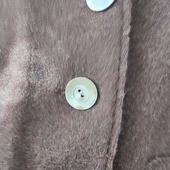 Eileen Fisher Brown Merino Wool Blazer - Picture 6 of 8